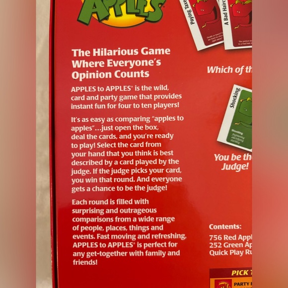 Apple to Apples Party Box Game (NIB) - Picture 6 of 7